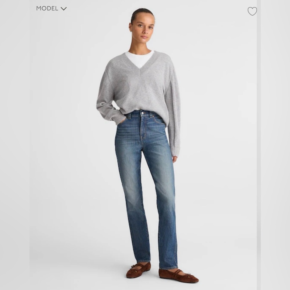 NWT Madewell The Perfect Vintage Jean Size 33 High Rise Tapered Blue Denim